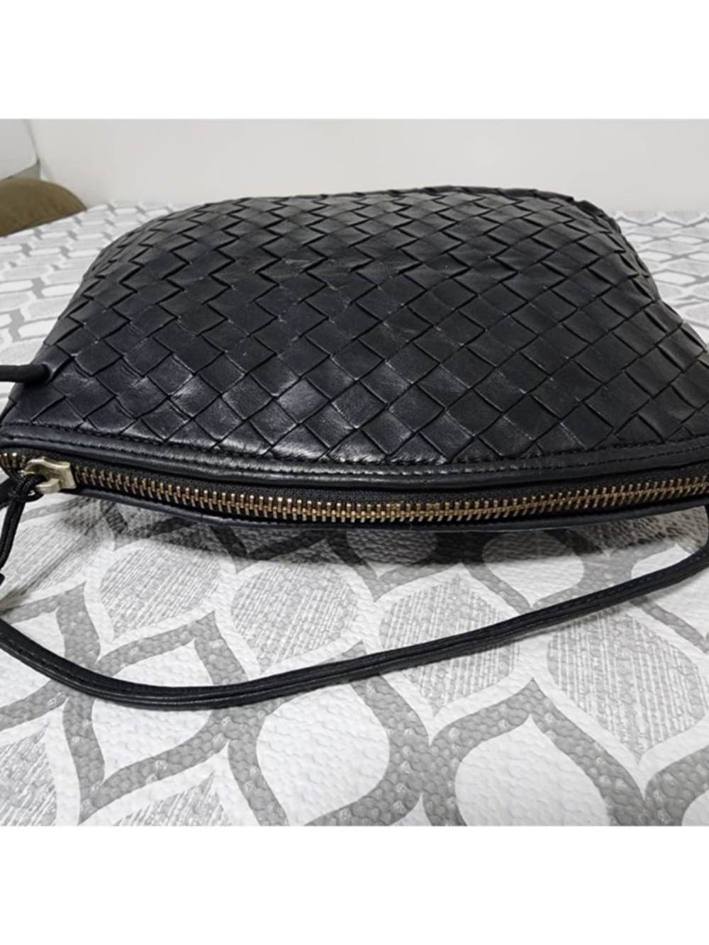 Authentic Bottega Veneta Vintage Intrecciato Nodini Crossbody Bag Black - Picture 8 of 12